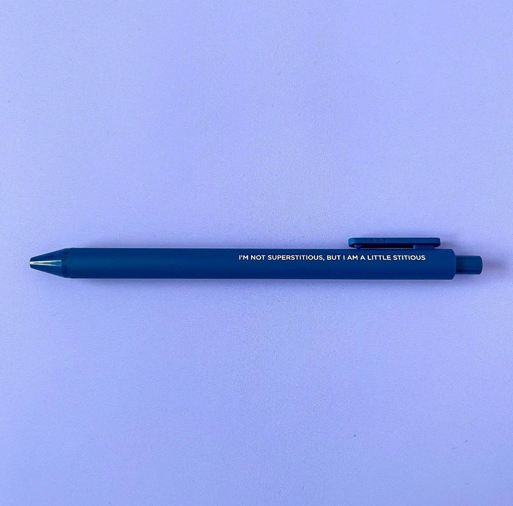 Little Stitious jotter gel pen