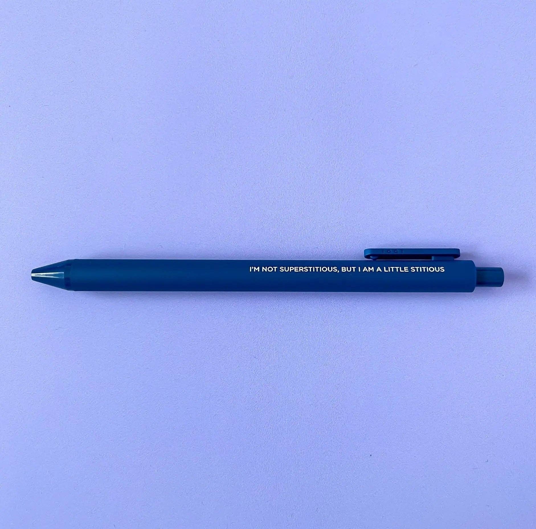 Little Stitious jotter gel pen