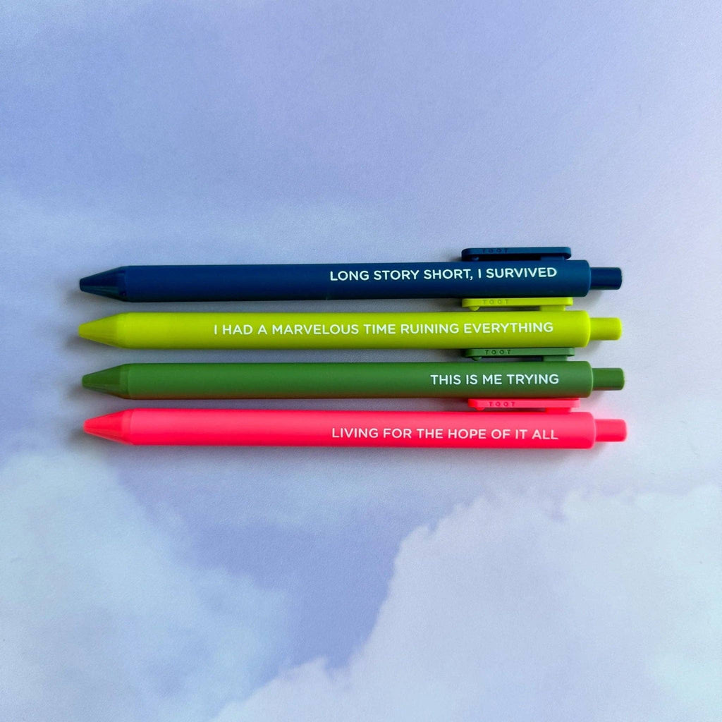 Living For the Hope of it All jotter gel pen
