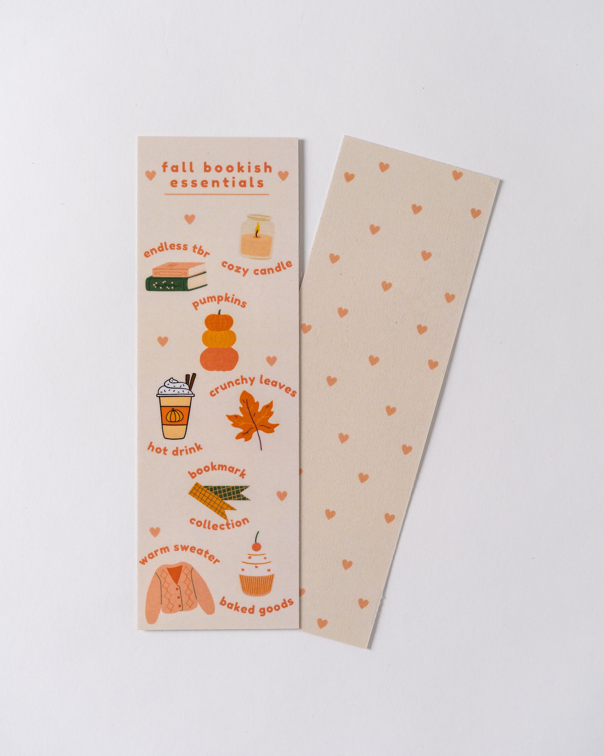 Fall Bookish Essentials Bookmark
